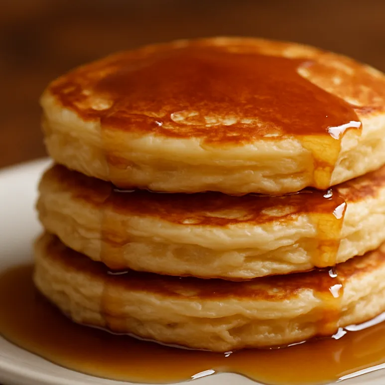 Pancakes with syrup