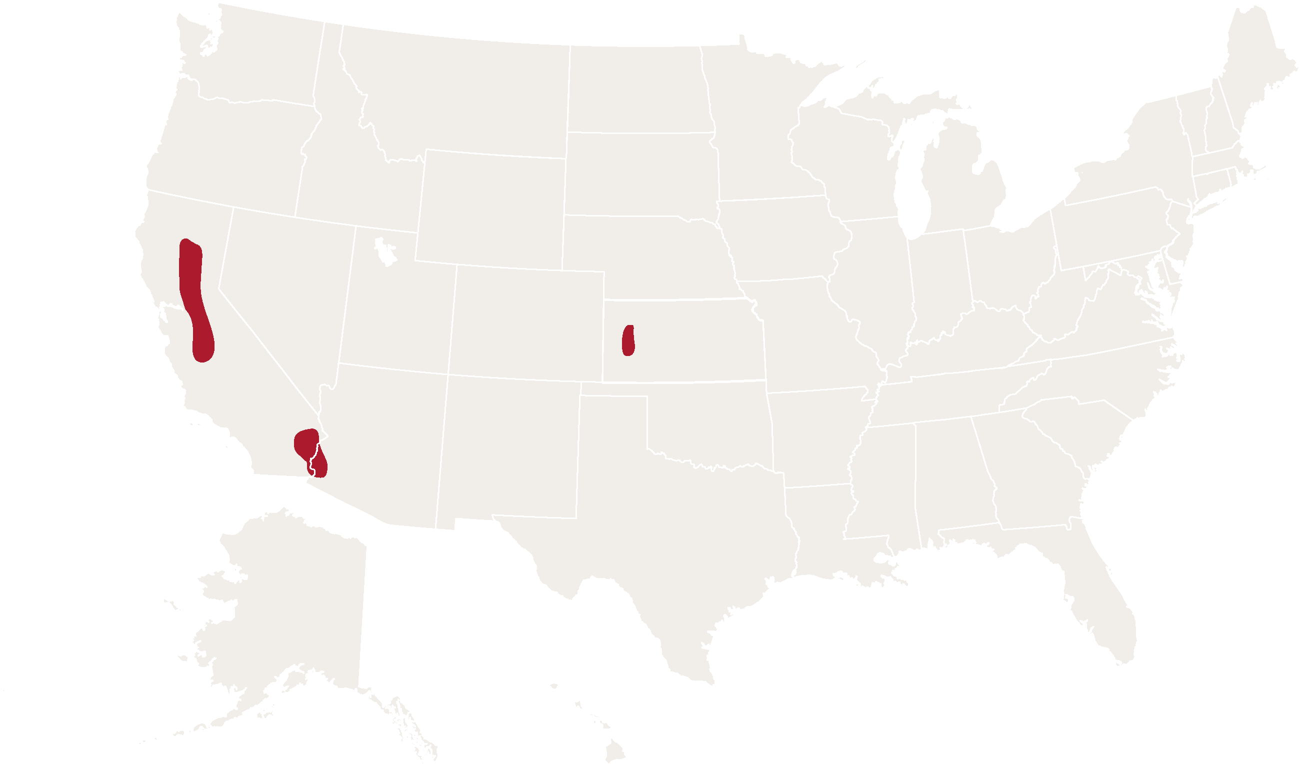 Hard White Wheat Map